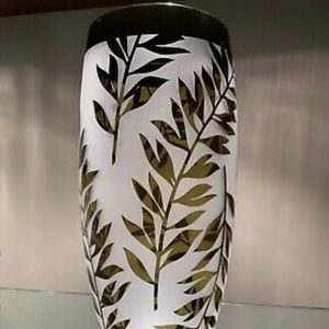 ***SALE - Lennox crystal green & frosted glass vase.